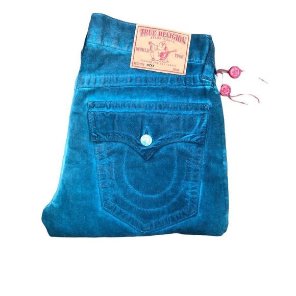 VINTAGE True Religion Jeans Size 33 RICKY Dyed RARE - Picture 5 of 12